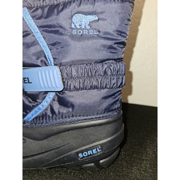 NEW SOREL Black & Blue Flurry Waterproof, Insulated Snow 